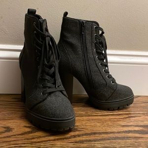 Steve Madden stacked heel boots